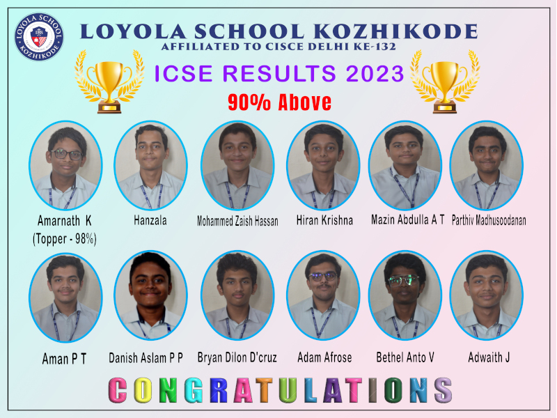 School Toppers : Loyola School, Kozhikode